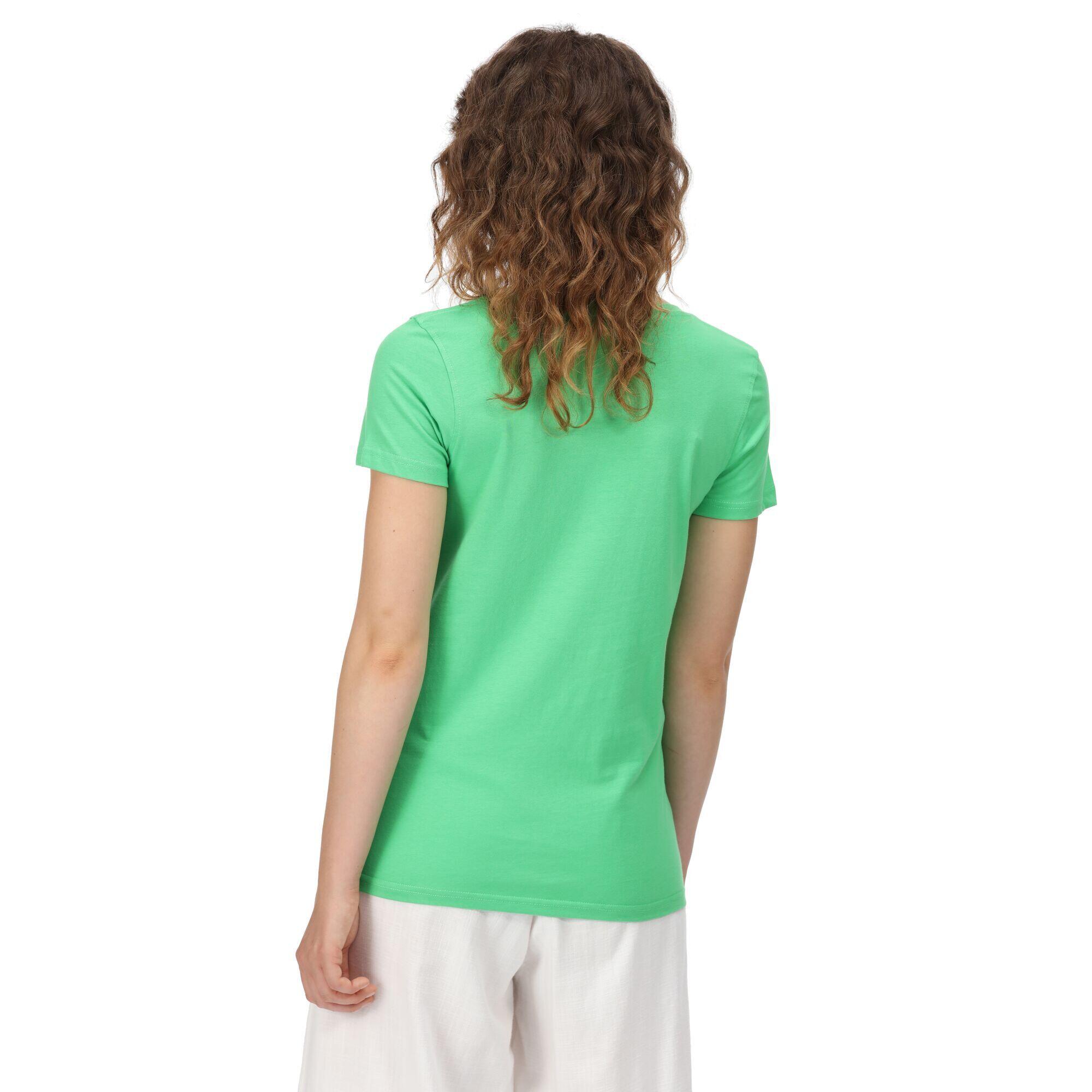 Womens/Ladies Filandra VI Seashells TShirt (Vibrant Green) 4/5