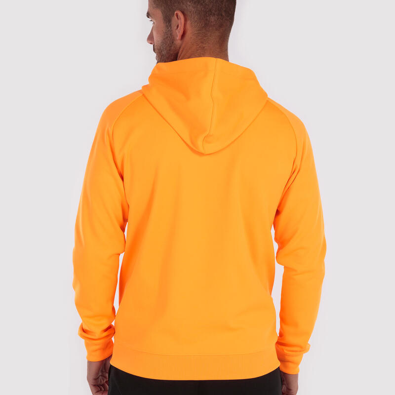 Chaqueta Con Capucha Fútbol Niños Joma Menfis Naranja Flúor