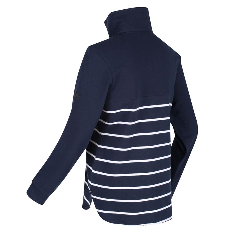 Dames Camiola II Stripe Fleece Top (Marine / Wit)