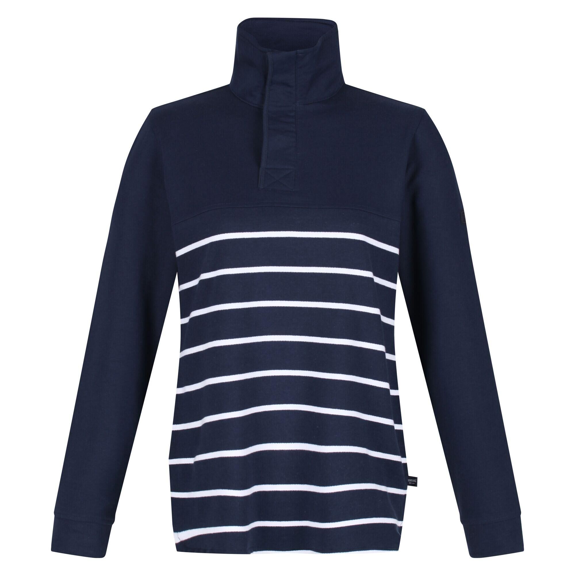 REGATTA Womens/Ladies Camiola II Stripe Fleece Top (Navy/White)