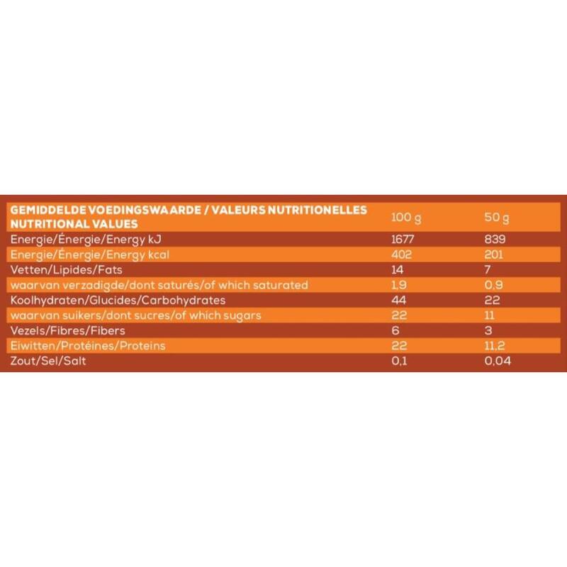 Barre protéinée 'Amande-Abricot' (20 x 50 g) - Bio & Vegan