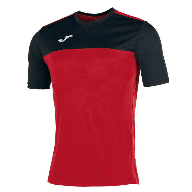 Camiseta manga corta fútbol Hombre Joma Winner rojo negro