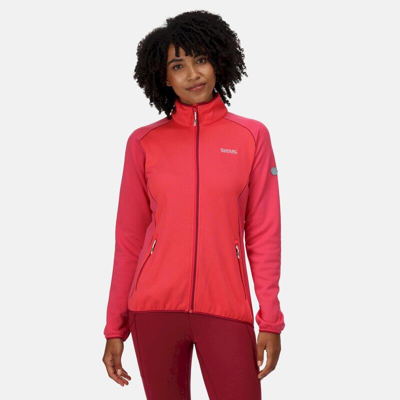 "Highton II" Fleecejacke Durchgehender Reißverschluss für Damen Pink