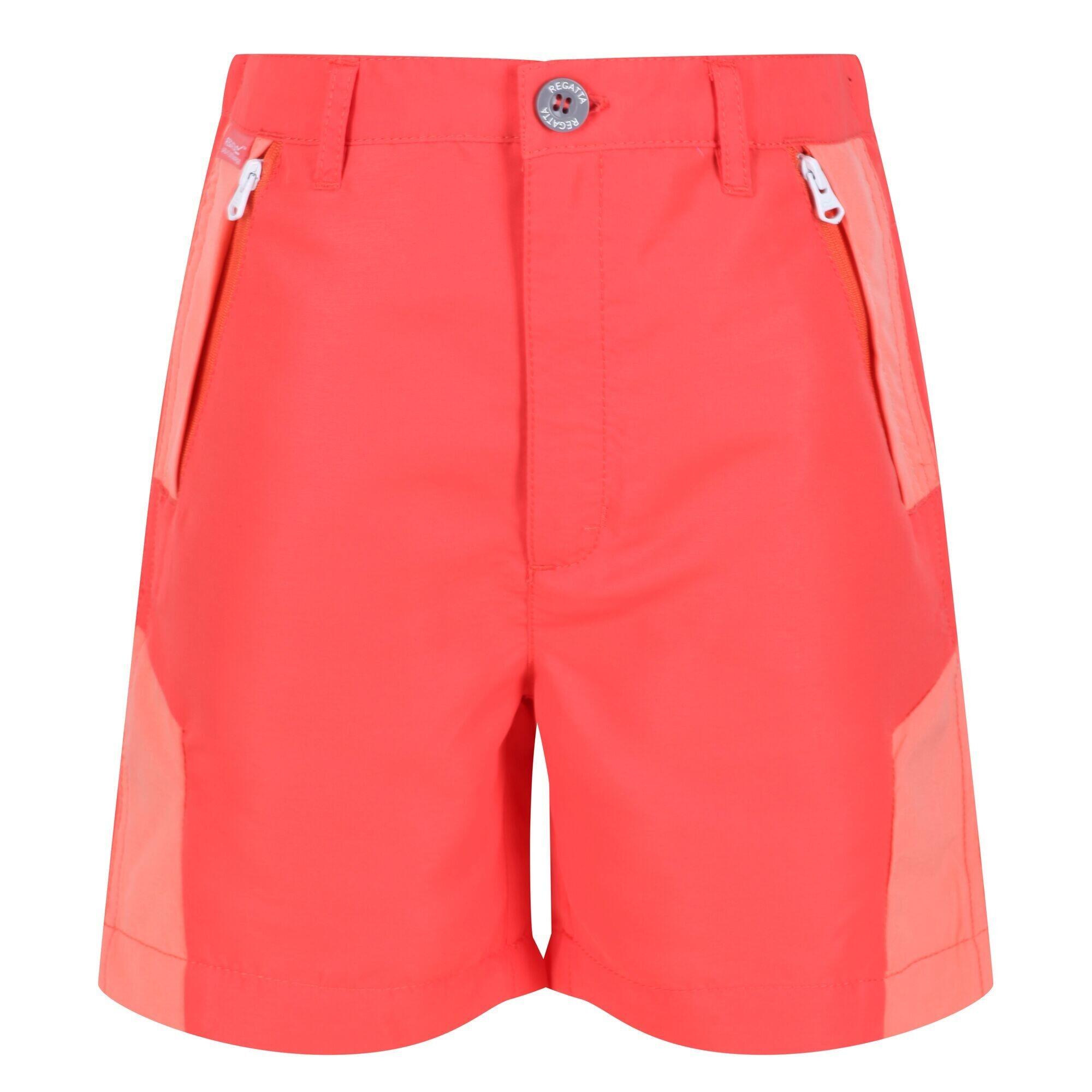 Children's SORCER shorts (Neon Coral / Coral)