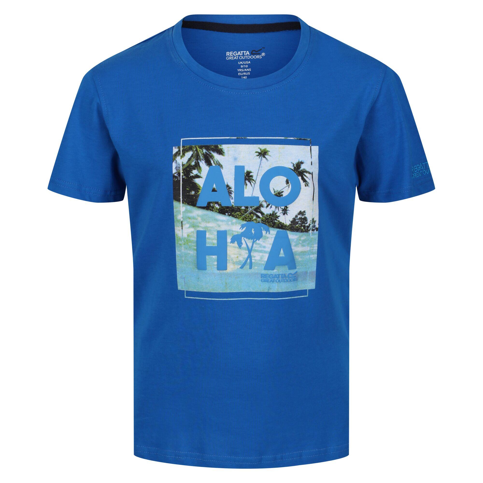 REGATTA Childrens/Kids Bosley V Beach TShirt (Imperial Blue)