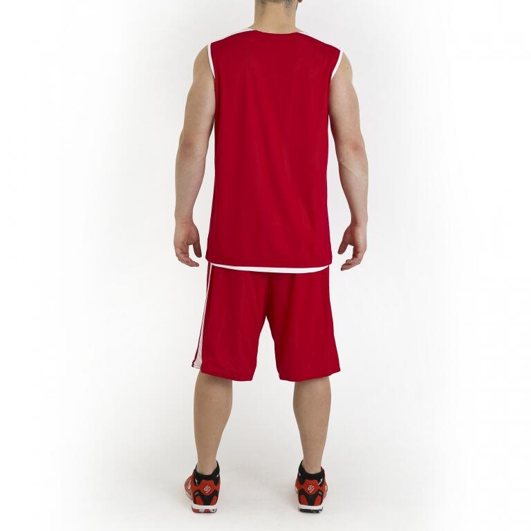 Conjunto basquetebol Rapaz Joma Reversible vermelho branco