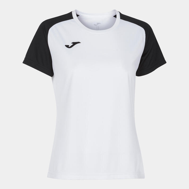 Camiseta manga corta Mujer Joma Academy iv blanco negro