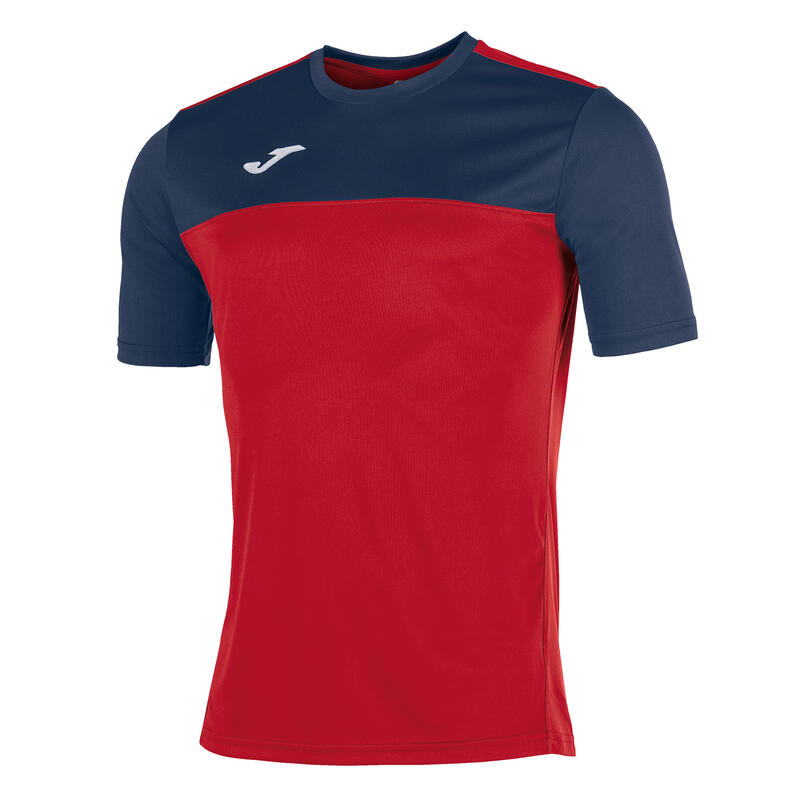 Maillot manches courtes football Homme Joma Winner rouge bleu marine