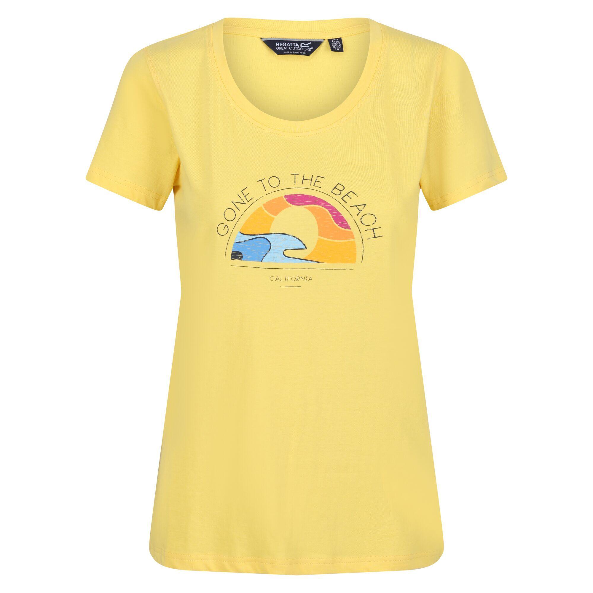 REGATTA Womens/Ladies Filandra VI Sunset TShirt (Maize Yellow)