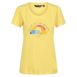 Camiseta Filandra VI Atardecer para Mujer Amarillo Maíz