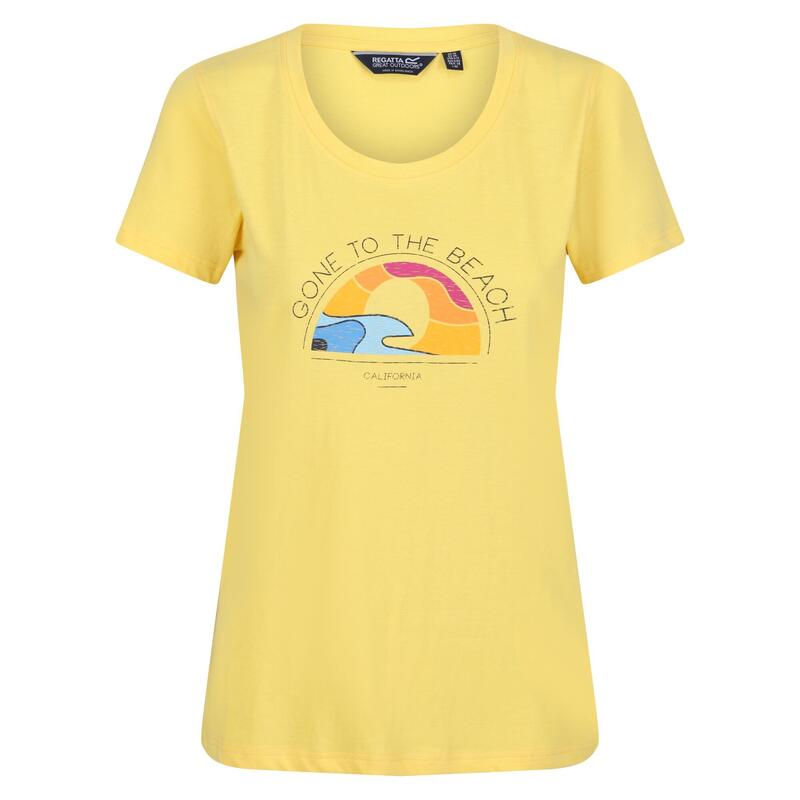T-Shirt Pôr do Sol Filandra VI Mulher Amarelo Milho