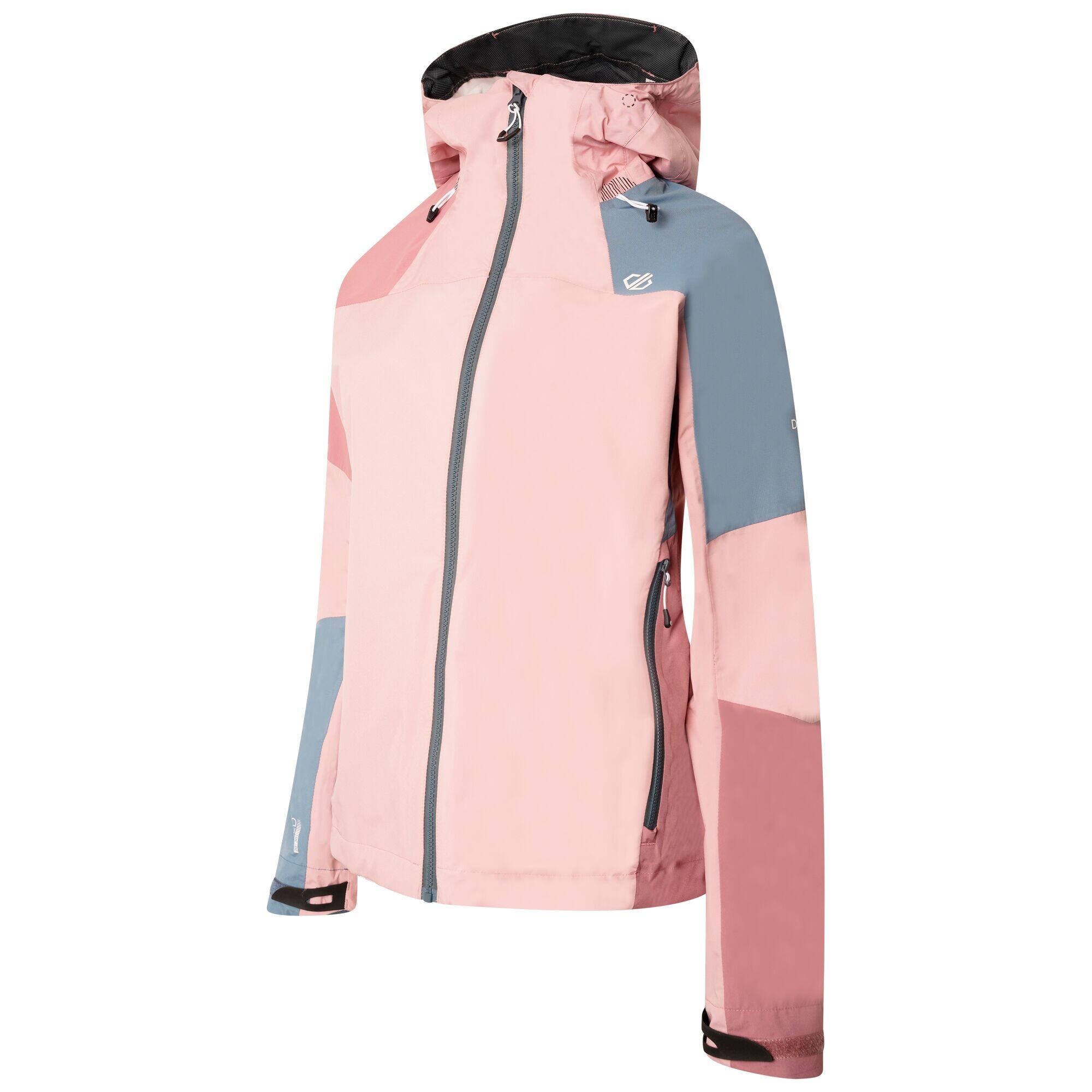 Womens/Ladies Checkpoint III Recycled Waterproof Jacket (Powder Pink/Mesa Rose) 3/5