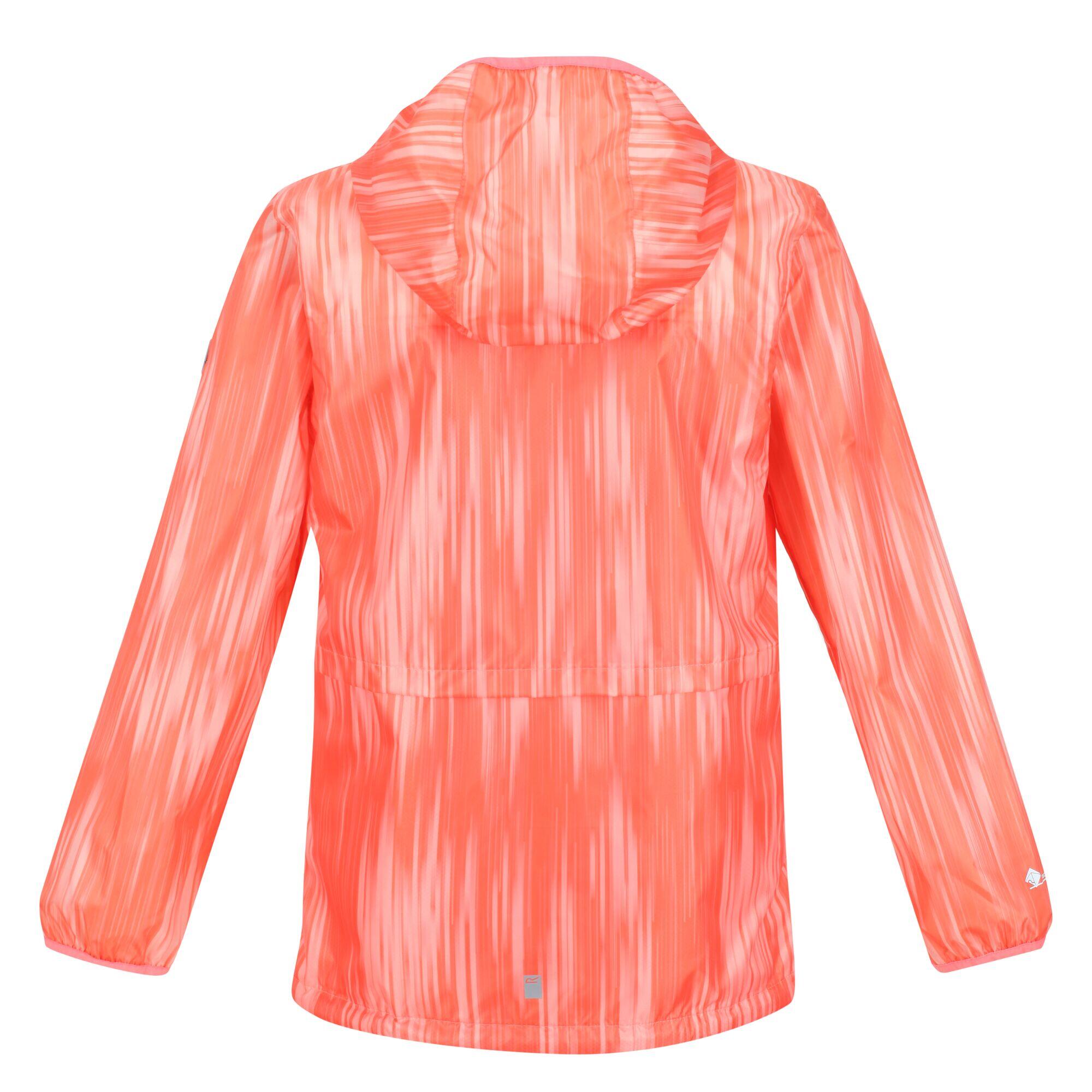 Childrens/Kids Bagley Gradient Packaway Waterproof Jacket (Neon Peach) 2/5