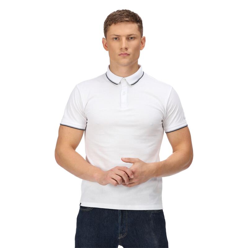 Heren Tadeo Polo Shirt (Wit)