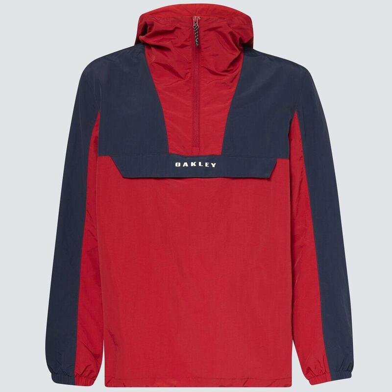 Anorak Homme WOODCREEK à capuche avec doublure en maille - Rouge Iron Oakley