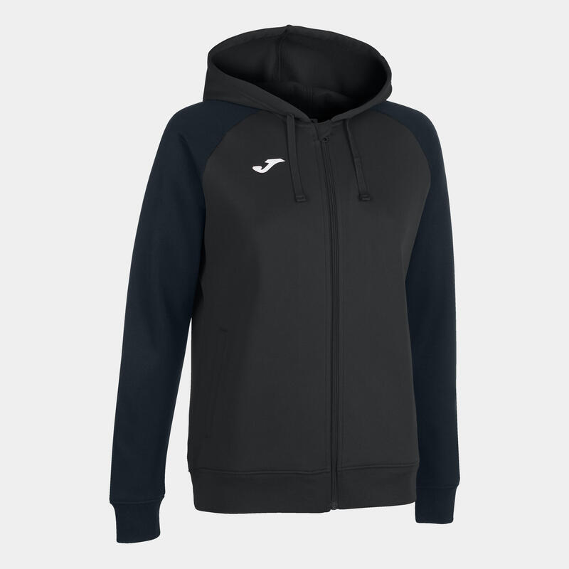 Chaqueta Con Capucha Fútbol Mujer Joma Academy IV Antracita