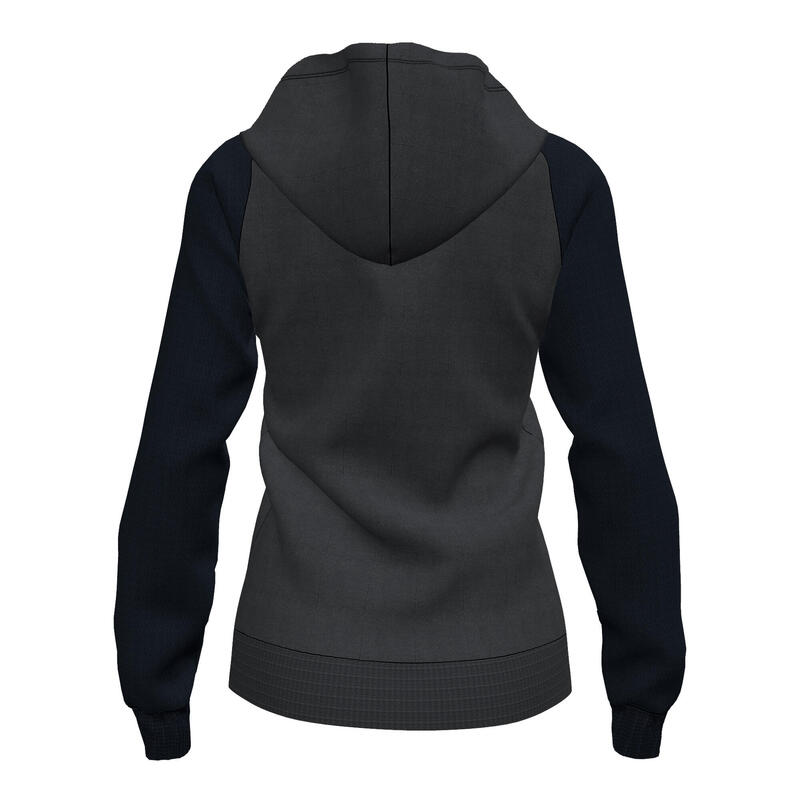 Chaqueta Con Capucha Fútbol Mujer Joma Academy IV Antracita