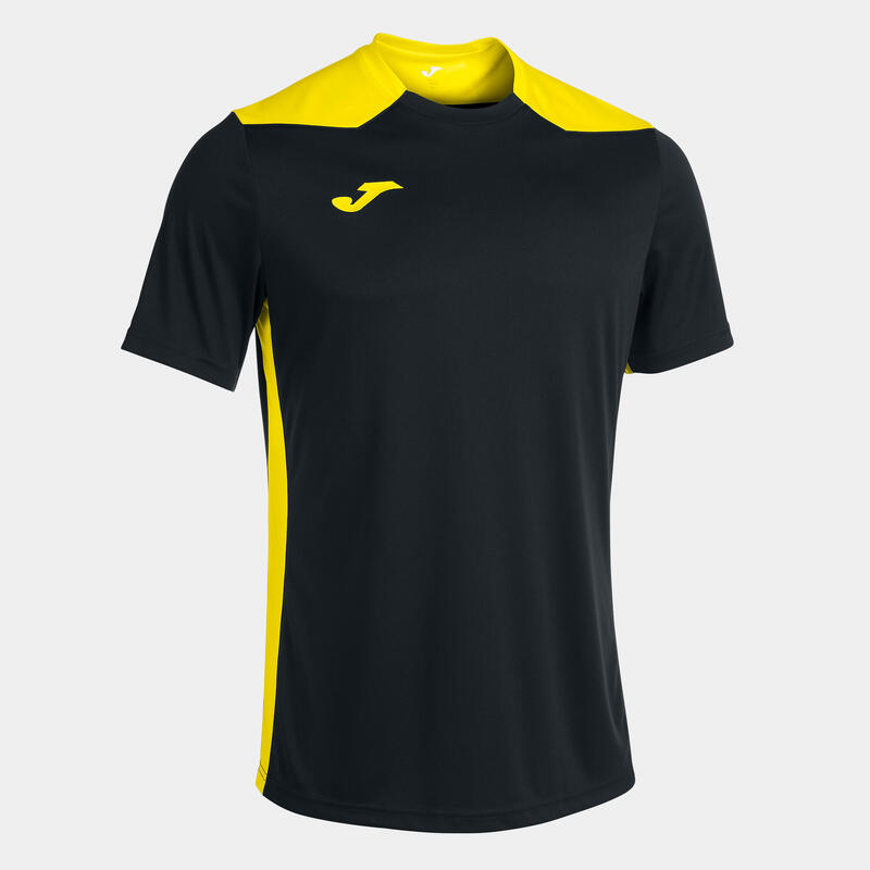 Camiseta manga corta Hombre Joma Championship vi negro amarillo