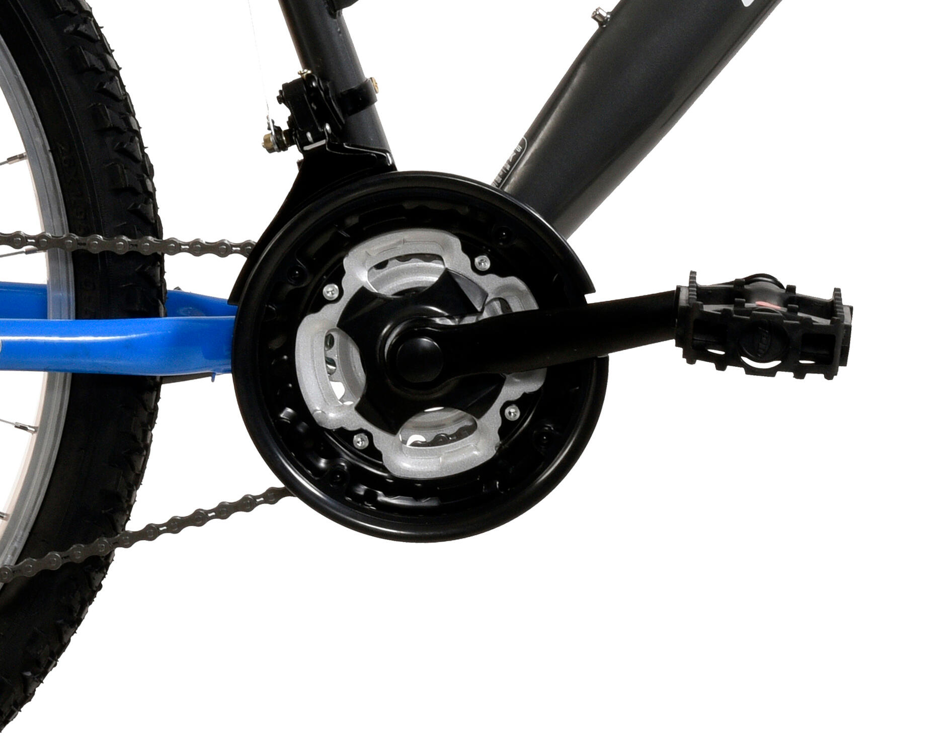 Basis Link Adult's Full Suspension Mountain Bike, 26In Wheel - Graphite/Blue 4/5