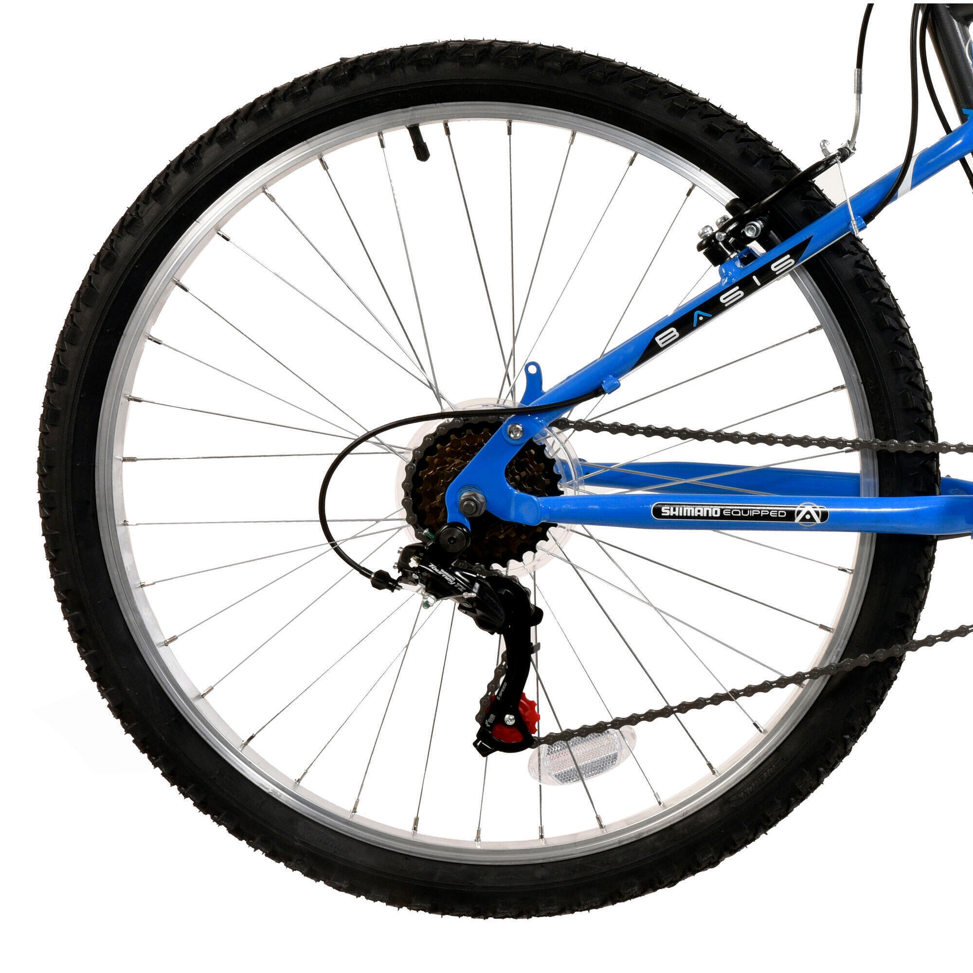 Basis Link Adult's Full Suspension Mountain Bike, 26In Wheel - Graphite/Blue 5/5