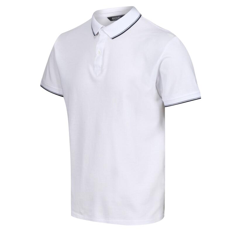 "Tadeo" Poloshirt für Herren Weiß