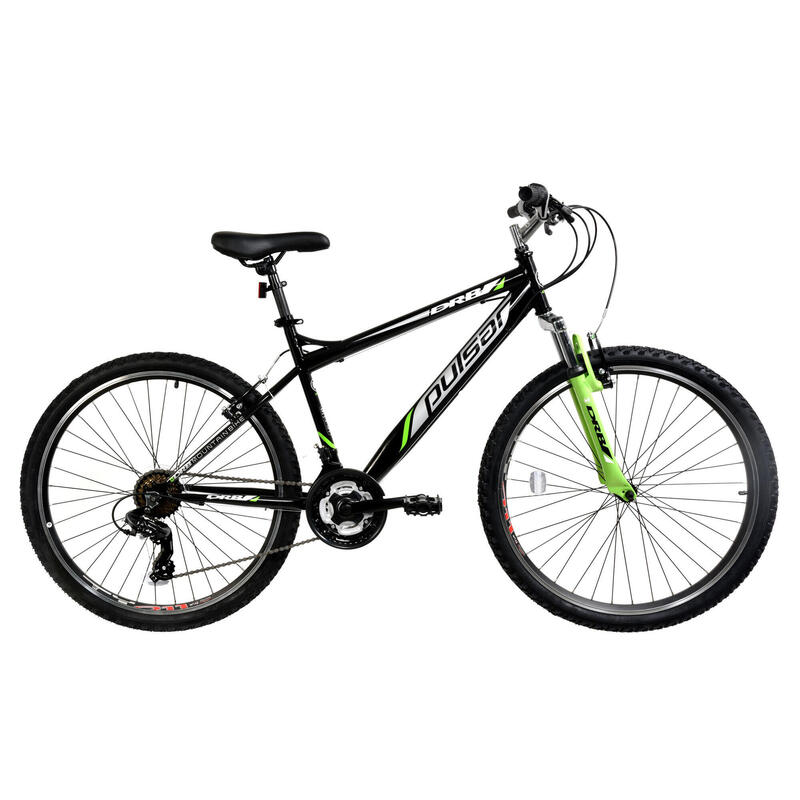 Dallingridge Pulsar Adult's Hardtail Mountain Bike, 26In Wheel - Black/Green