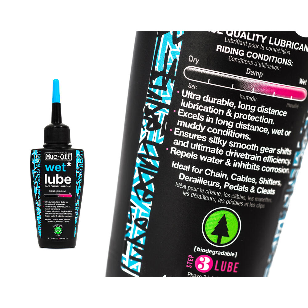 Muc-Off Wet Lube Race Quality Lubricant - 50ml 1/6