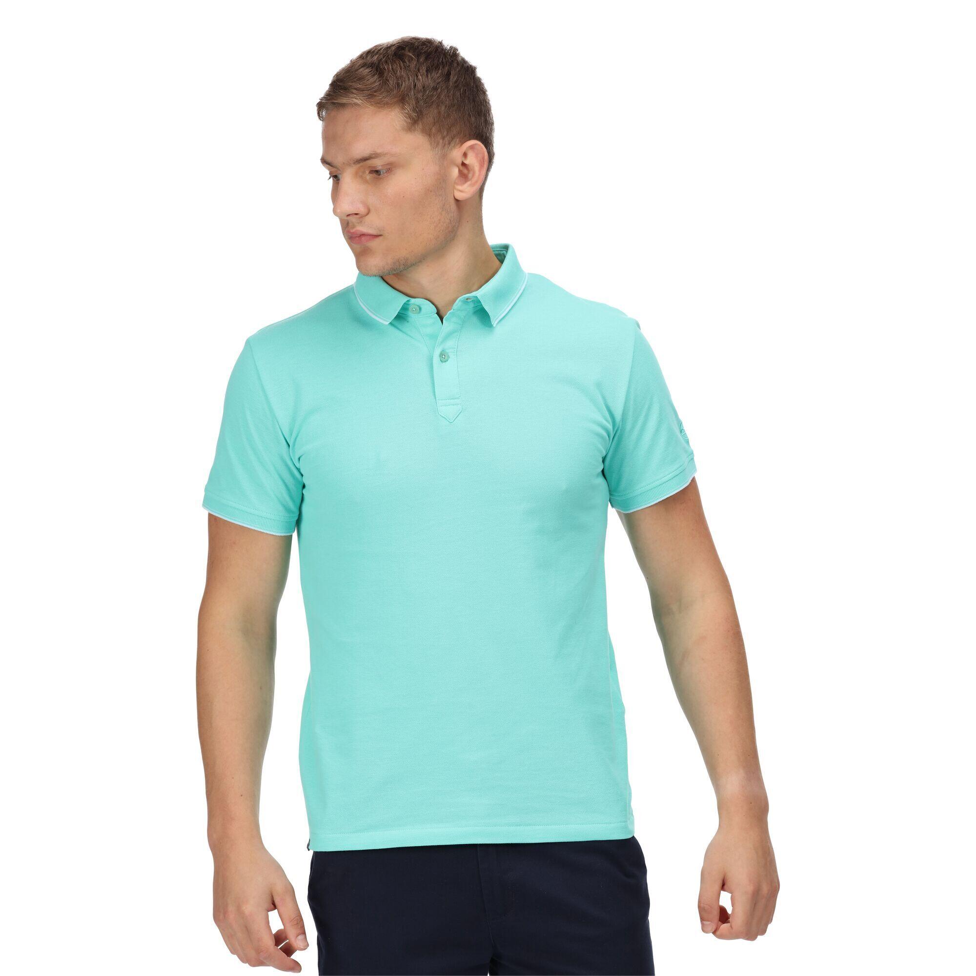 TADEO Men's Polo Shirt (Light Cyan)