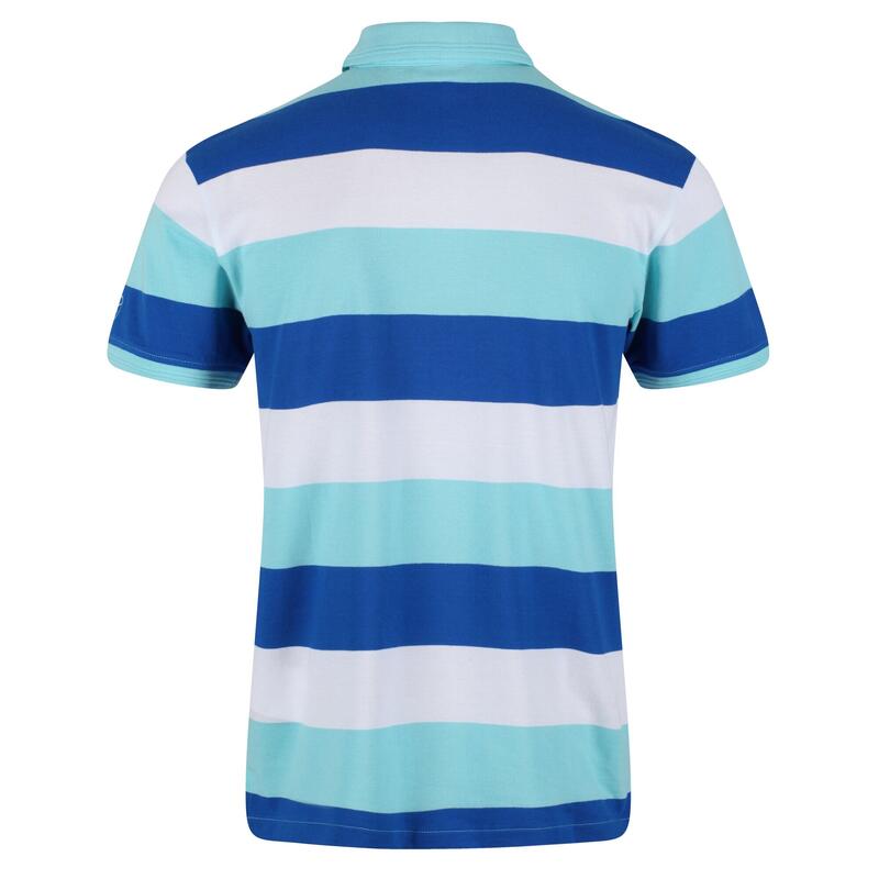 Maglietta Polo Strisce Uomo Regatta Maxen Blu Antigua