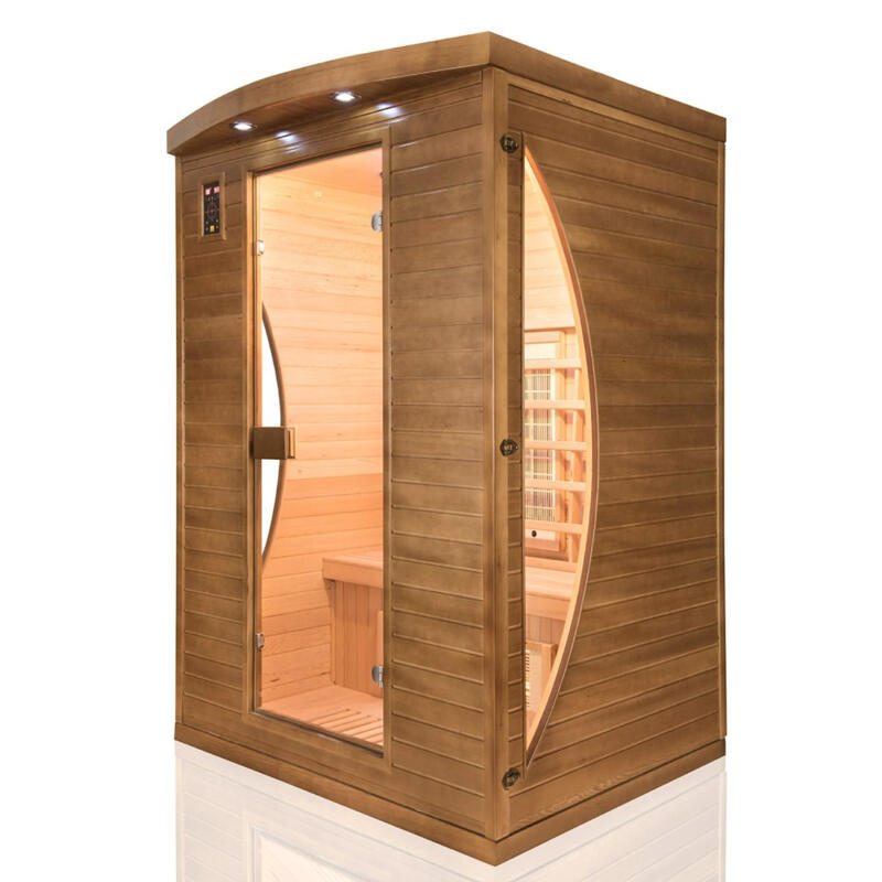 Infrarood sauna voor 2 personen - kwaliteitshout - LED verlichting