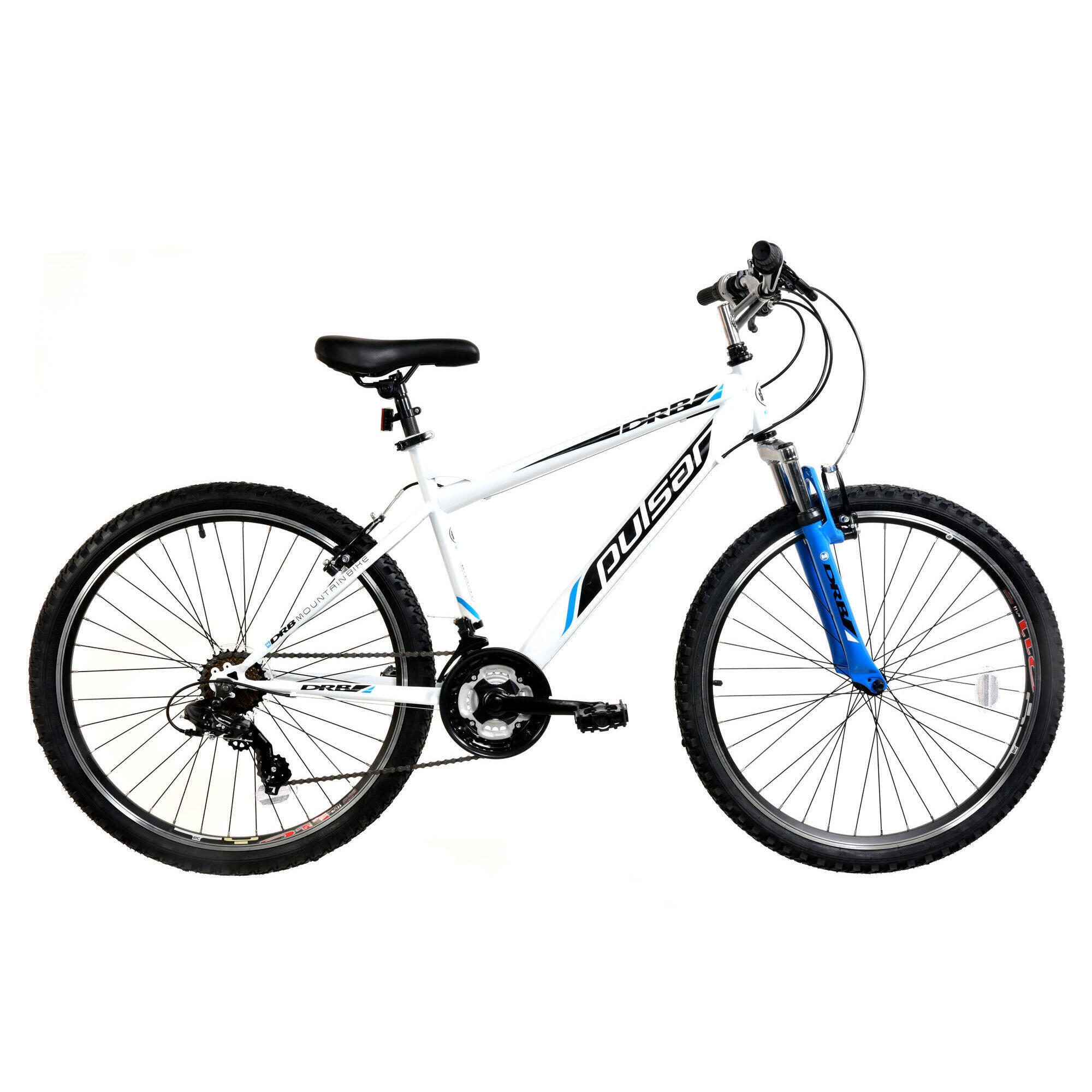 Dallingridge Pulsar Adult's Hardtail Mountain Bike, 26In Wheel - Ice White/Blue 1/5