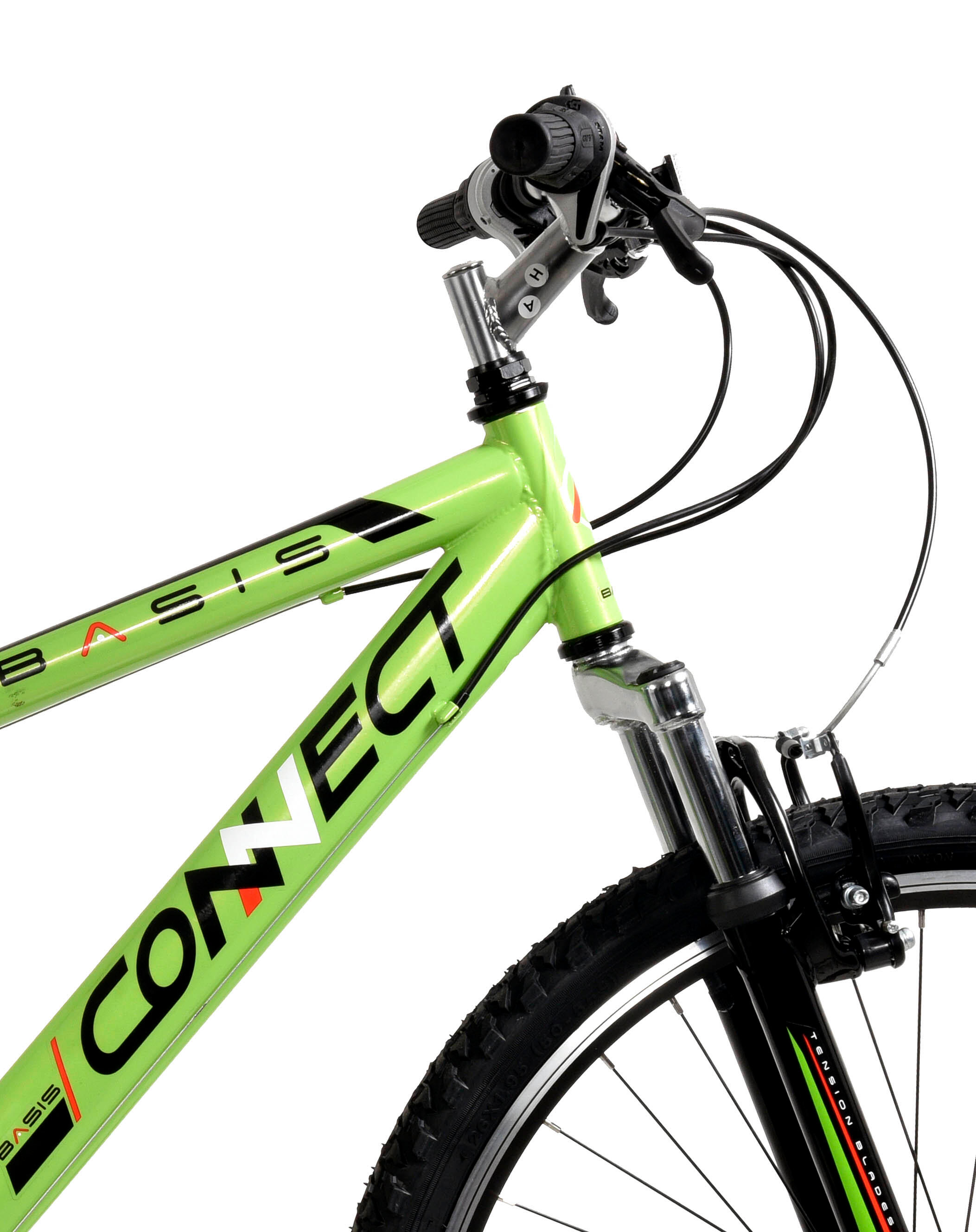 Basis Connect Adult's Hardtail Mountain Bike, 26In Wheel - Green/Black 2/5