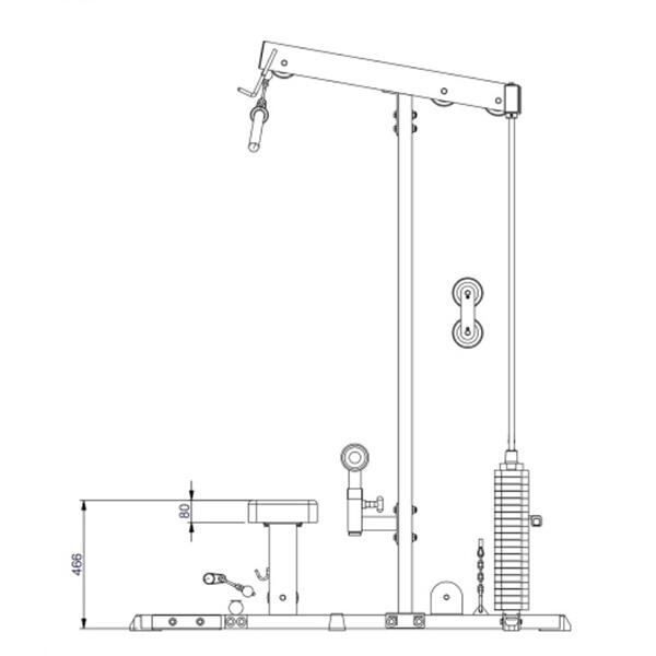 Lat Pulldown / Low Row Machine - GLM84