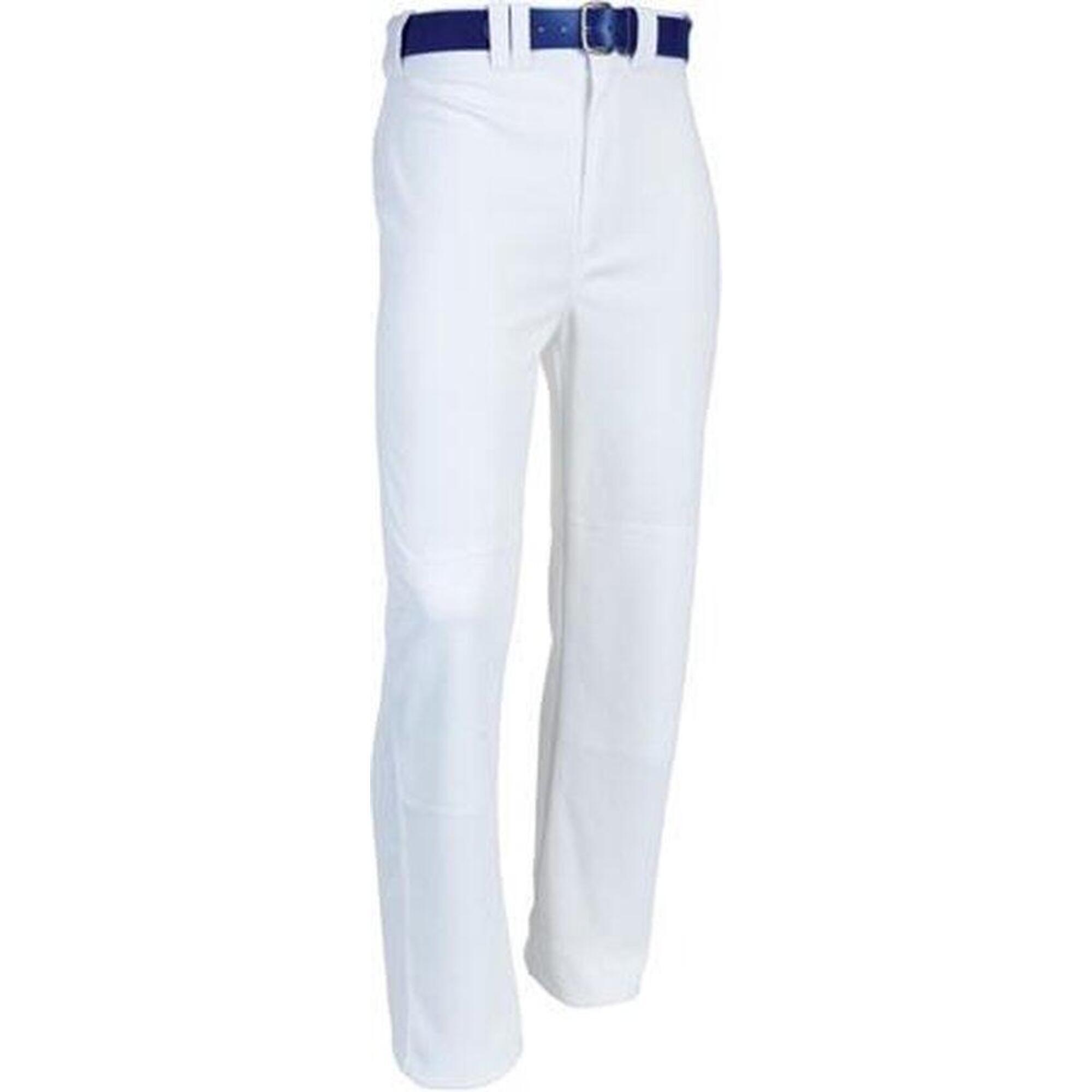 Pantaloni da baseball - Boot Cut - Senza elastico alla gamba - Adulti (Bianco)