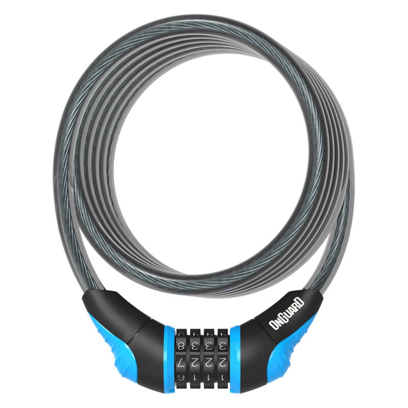 Kabelslot Onguard Neon Coil Combo-180cmx12mm