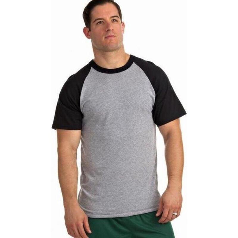 Camicia da baseball - manica corta - adulti (grigio)
