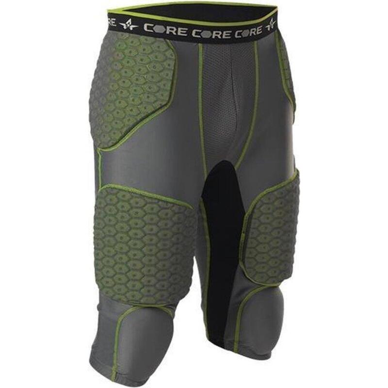 American Football 7 Padded Integrated Girdle - Adulti (Verde)