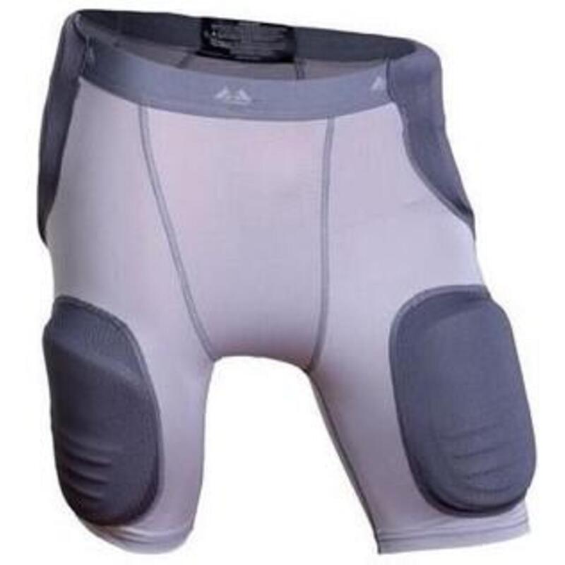 American Footbal Broek - Girdle Met 5 Ingenaaide Pads - Volwassenen (Grijs)