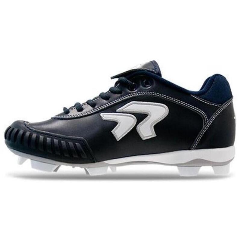 Spikes de béisbol - Mujer - Tachuelas sintéticas - Protección de la nariz (Azul)