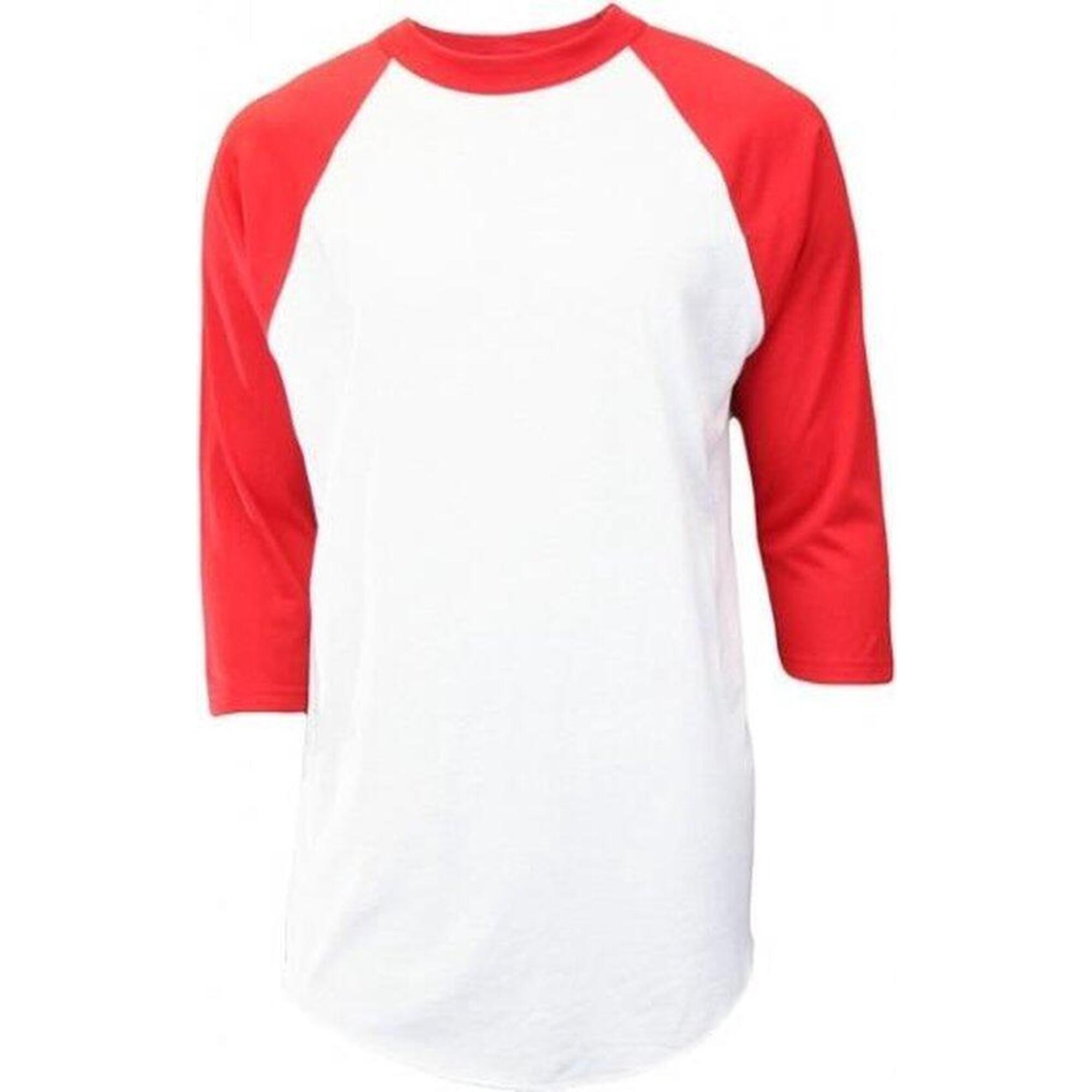 Maglia da baseball classica con maniche a 3/4 - Bambini (rosso)