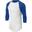 Maillot de corps de baseball classique à manches 3/4 - Enfant (Bleu)