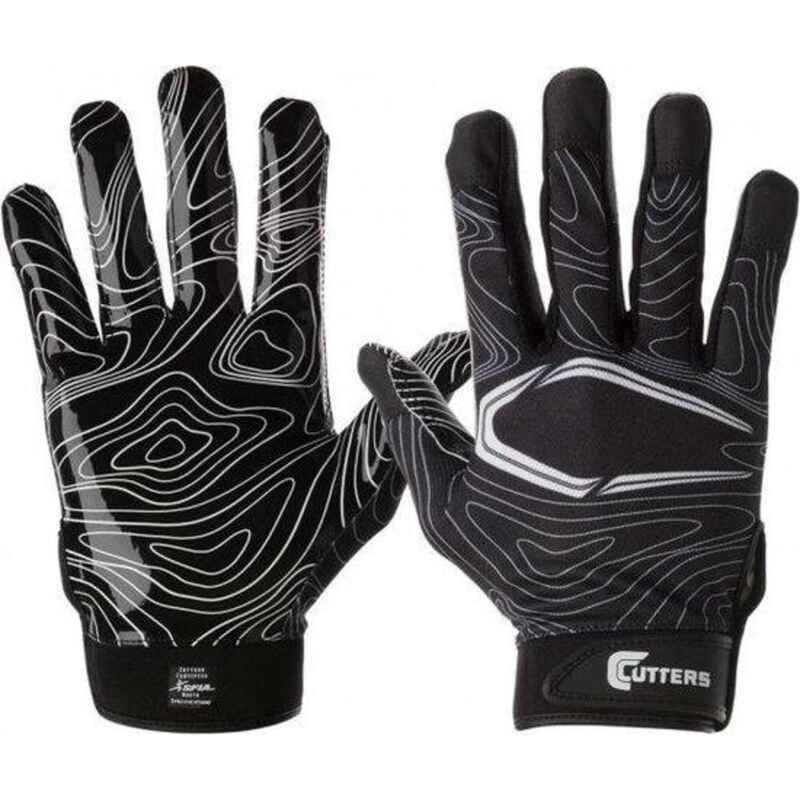 American Football - Handschuhe - Receiver-Handschuhe - Erwachsene (Schwarz)
