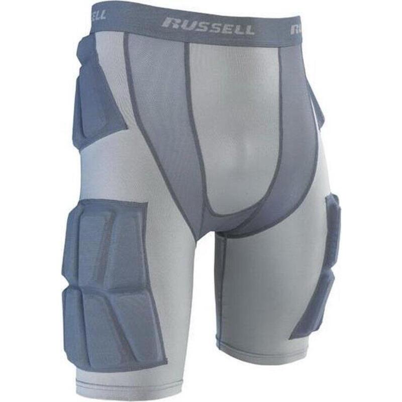 Pantalon de rugby - Football américain - protections cousues - Adultes (Gris)