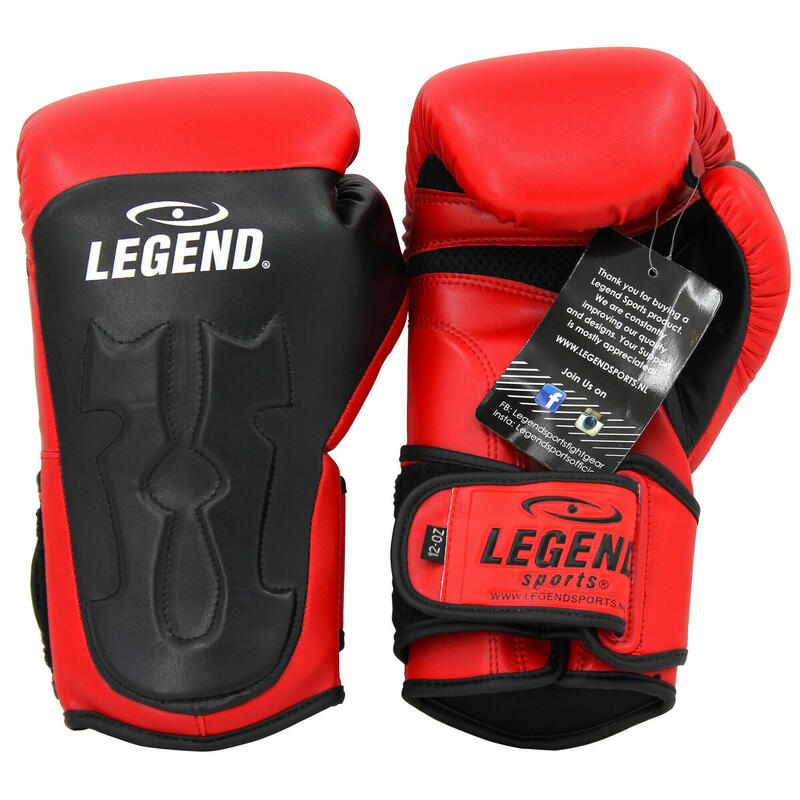 Power Rangers Gants de Boxe Homme/Femme Rouge PU