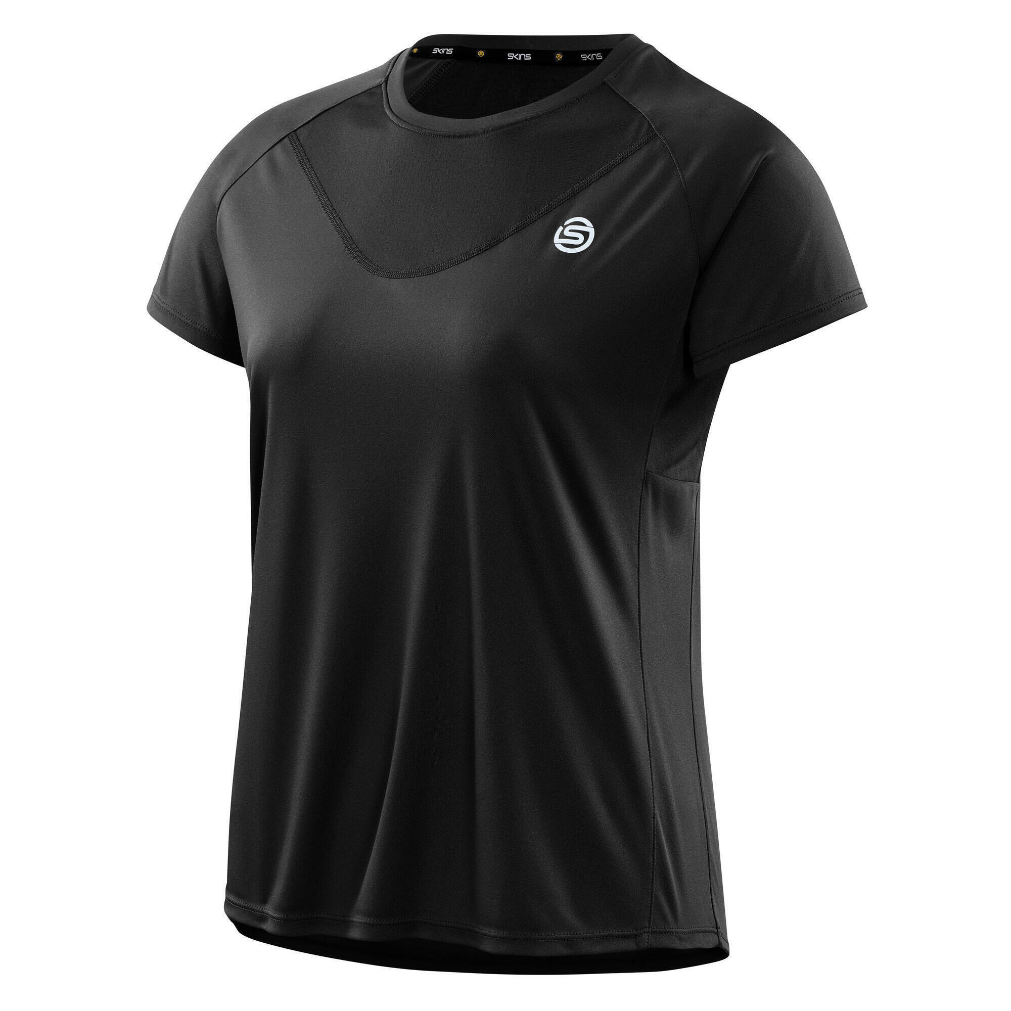 SKINS SKINS Series-3 Womens Short Sleeve Top - Black