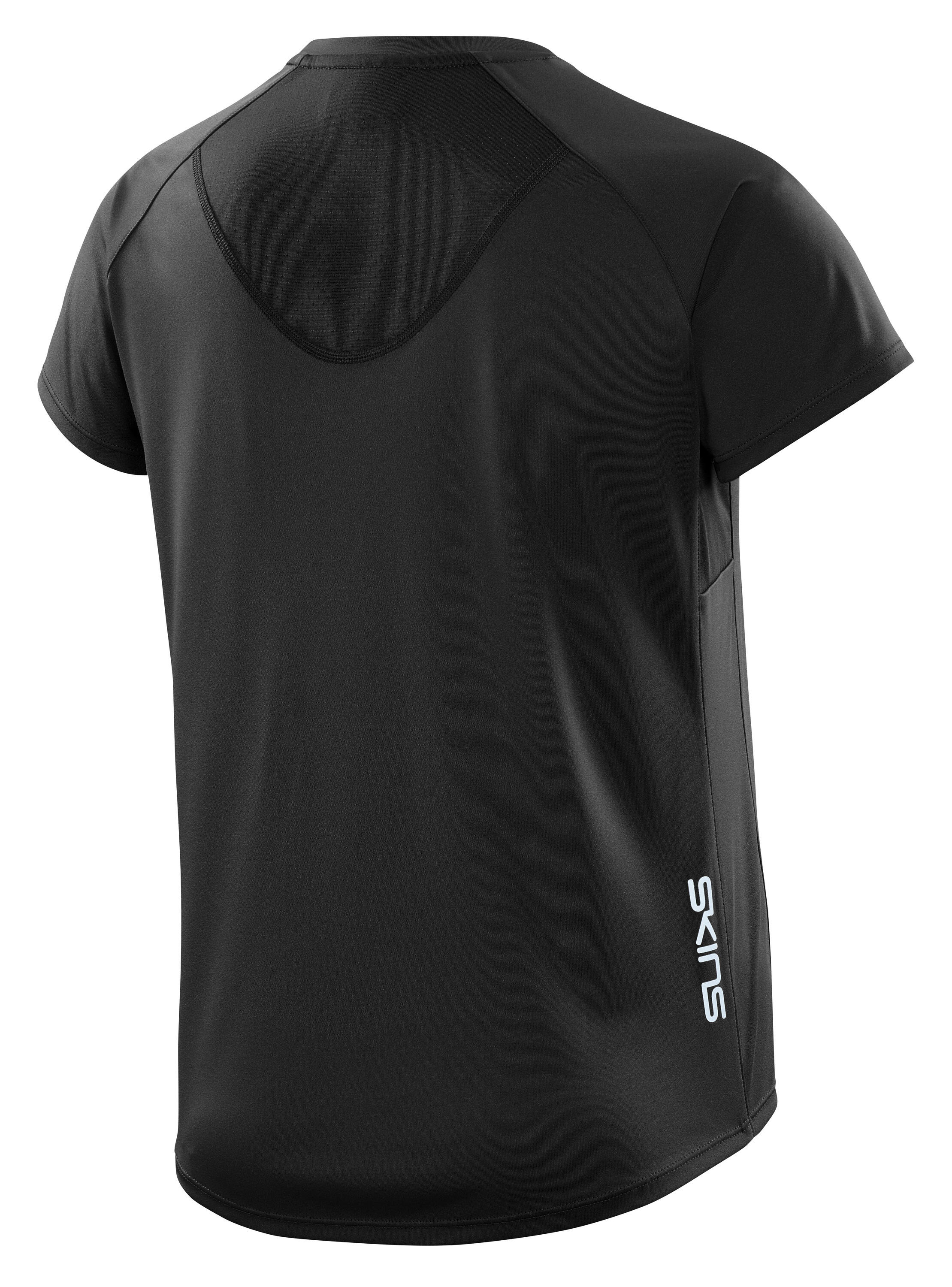 SKINS Series-3 Womens Short Sleeve Top - Black 2/5