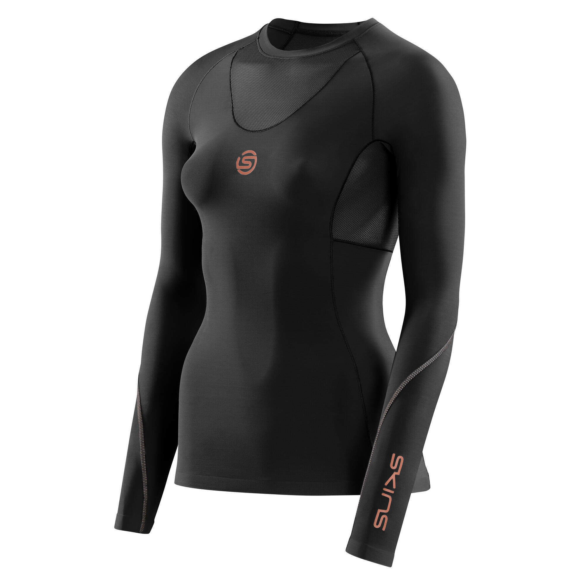 SKINS SKINS Series-5 Womens Long Sleeve Top - Black