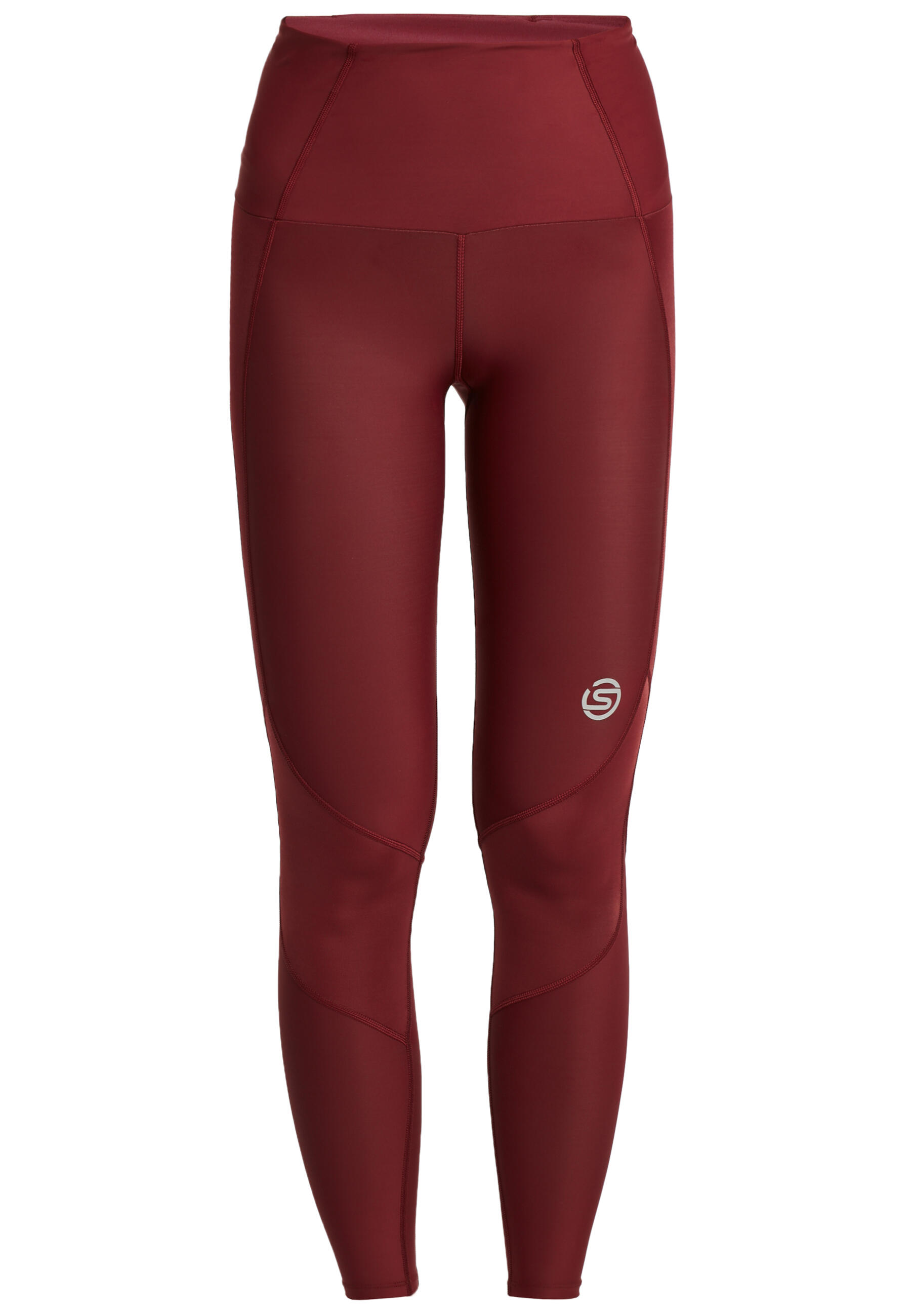 SKINS Series-3 Womens Skyscraper Tights - Burgundy 2/5