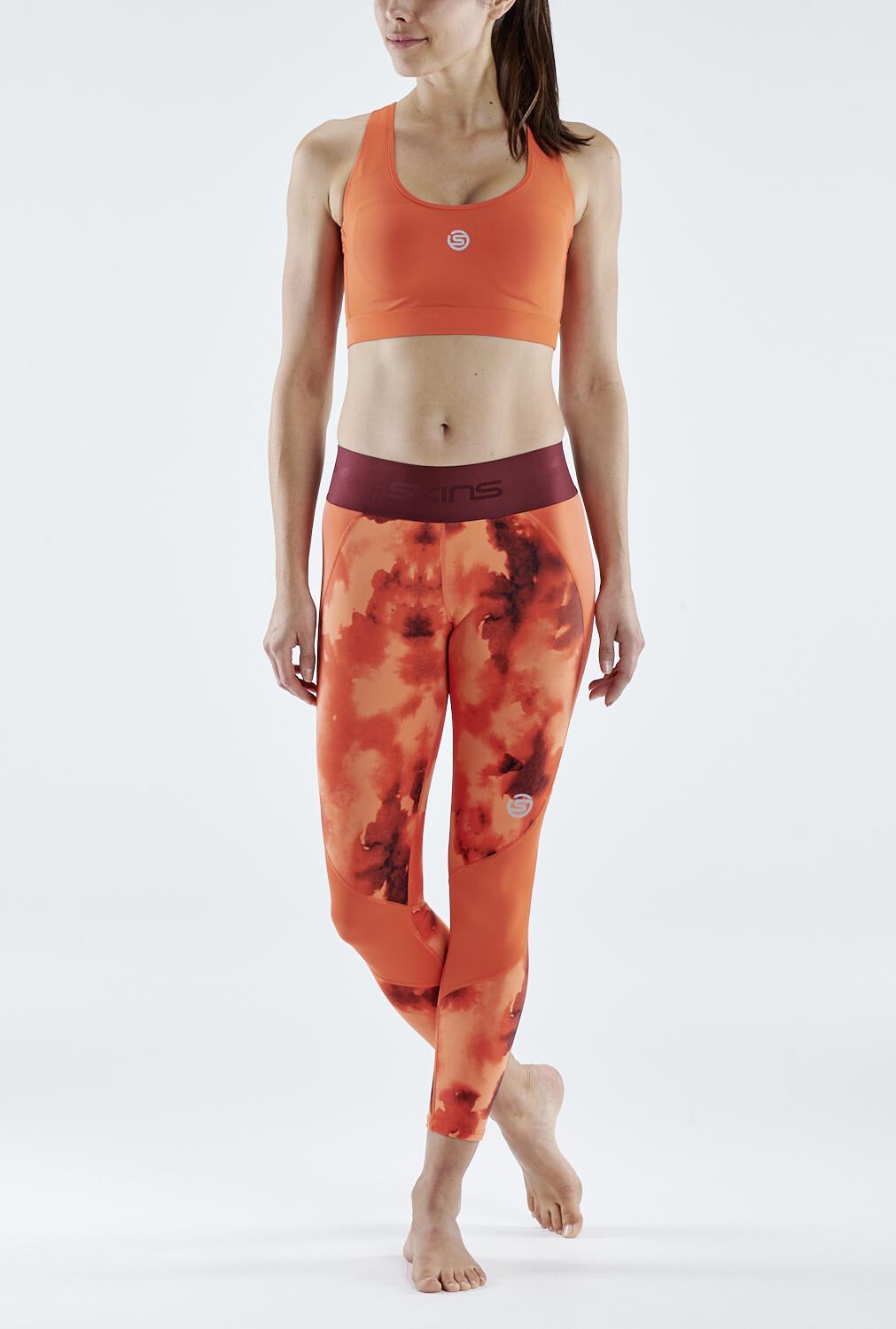 SKINS Series-3 Womens Long Tights - Spark Camo 5/5