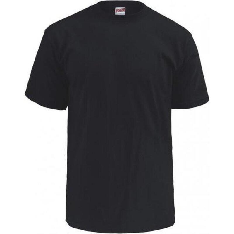 Tricou clasic - bumbac - adulți (negru)